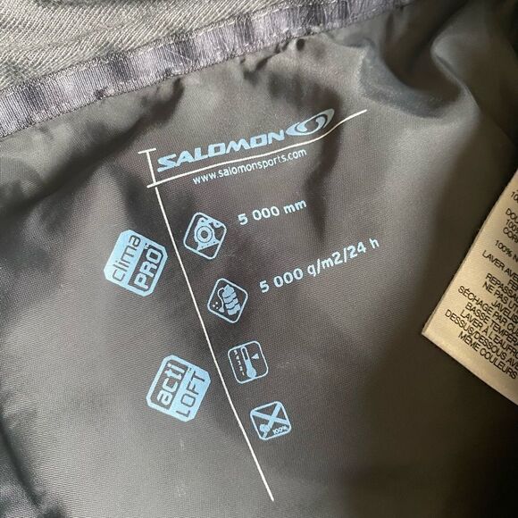 Salomon Clima Pro Ski Snowboard Snow Insulated Pants Size 8 Outdoor - Picture 7 of 12